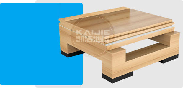 雙層龍骨結構運動木地板